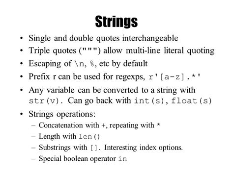 Are double quotes and single quotes interchangeable for string .